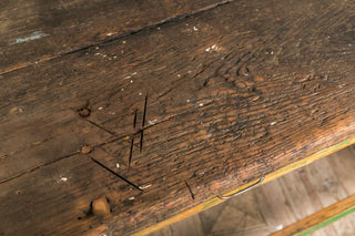 industrial table with drawers