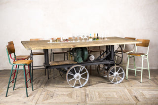 industrial vintage engine party table