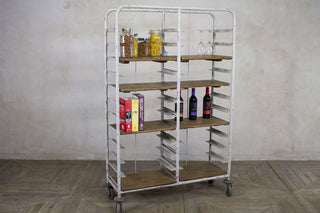 vintage industrial shelving unit