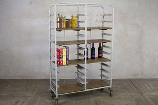 industrial vintage shelving unit