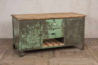 Industrial Weathered Sideboard Work Station