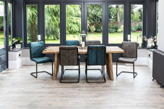 industrial style dining table