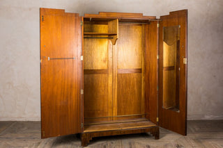 inside ladies wardrobe art deco bedroom suite