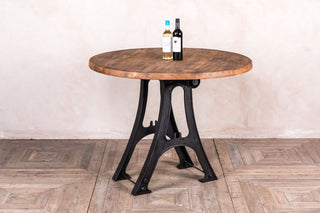 iron base dining table
