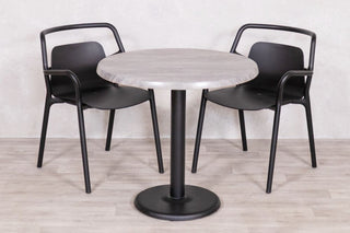 Cement Top Outdoor Café Table Set with Ibiza Chairs