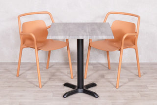 Cement Top Outdoor Café Table Set with Ibiza Chairs