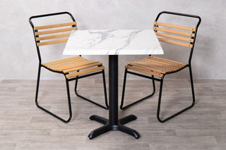 White Marble Café Table