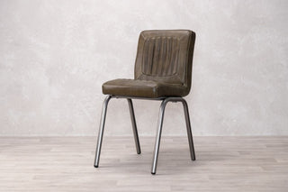 Jenson Distressed Leather Dining Chairs