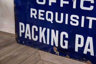 Vintage Enamel Mason's Printing Sign