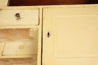 Large Edwardian Pine Kitchen Cabinet