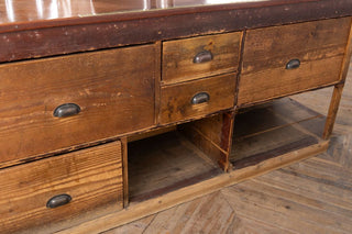 Vintage Haberdashery L-Shape Shop Counter