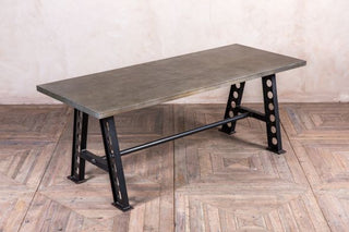 large-metal-dining-table