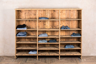 large retail storage shelves