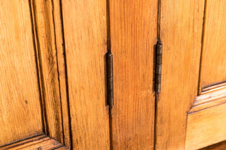 large victorian pine kitchen cupboard