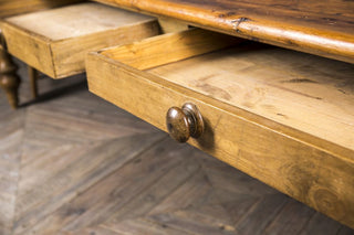 large Victorian pine table