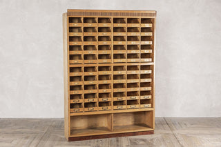 large vintage pigeon hole unit