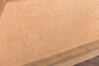 leather armchair hessian back