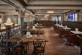 Photo Credt: Snook Architects for The Bank - leather armchair in classic interiors