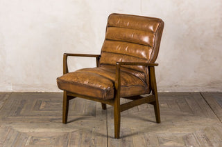 leather retro style armchair