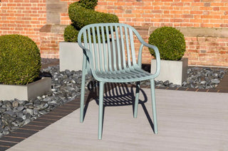 California Garden Outdoor Ochre Café Table Set with California Chairs