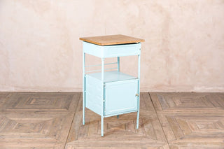 light blue bedside