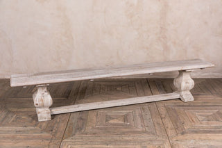 limed elm bench