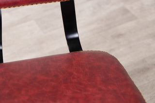 red-london-chair-seat-cushion