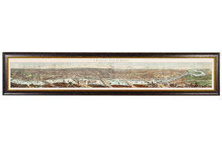 Vintage Style Panoramic View Framed Art Range