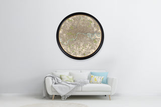 Vintage Style Framed Map Print Range