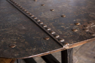 long metal table