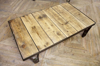 Upcycled Industrial Style Coffee Table
