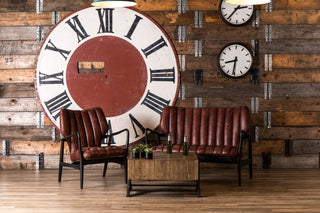 ribbed leather suite