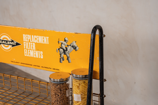 man cave industrial shelving