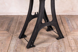 metal base dining table