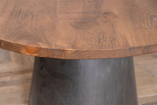 round-vintage-dining-table-close-up