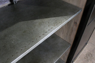metal cabinet with shelving