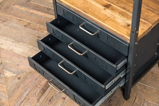 metal drawers shelving
