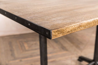 metal edges dining table