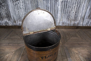 metal flour bin