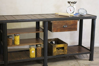 metal frame sideboard