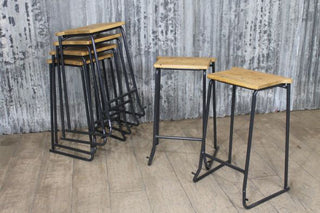 metal framed stool