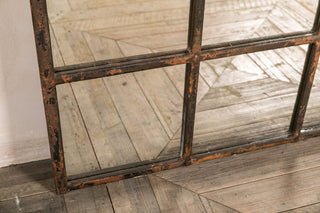 metal mirrored window frame