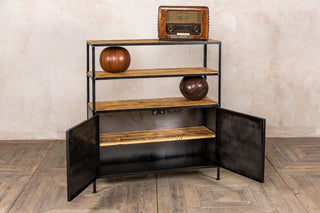 metal shelving unit