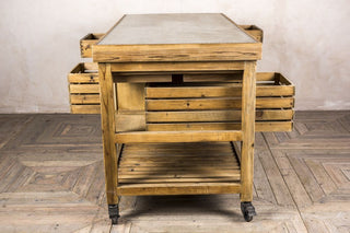 metal top kitchen island