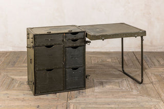 metal travel trunk