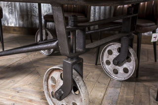 metal trolley dining table