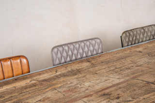 metal wooden table