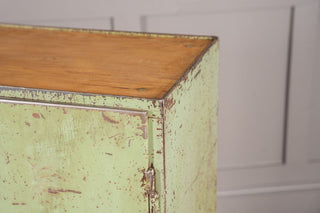 Vintage Metal Workshop Storage Cupboard