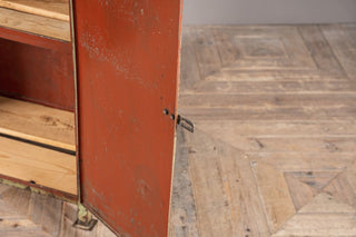 Vintage Metal Workshop Storage Cupboard