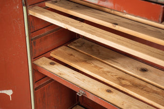 Vintage Metal Workshop Storage Cupboard